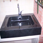 black granite bathroom sinks