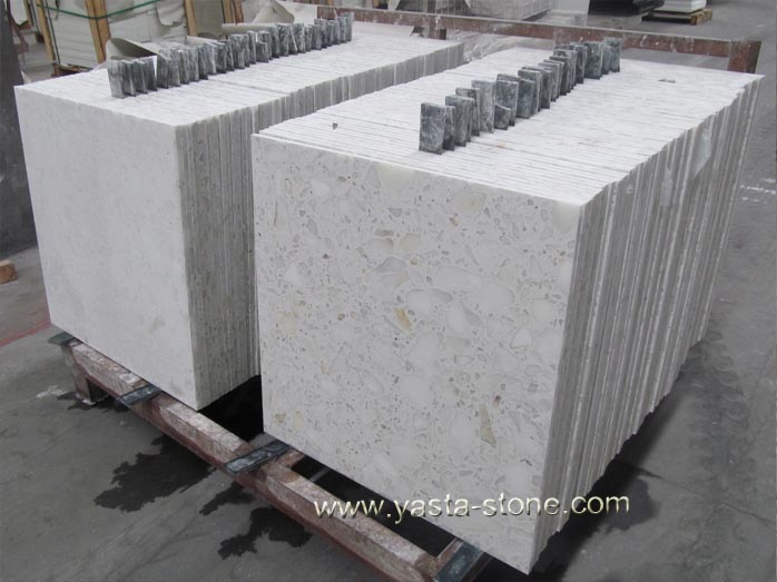 White Crushed Marble
