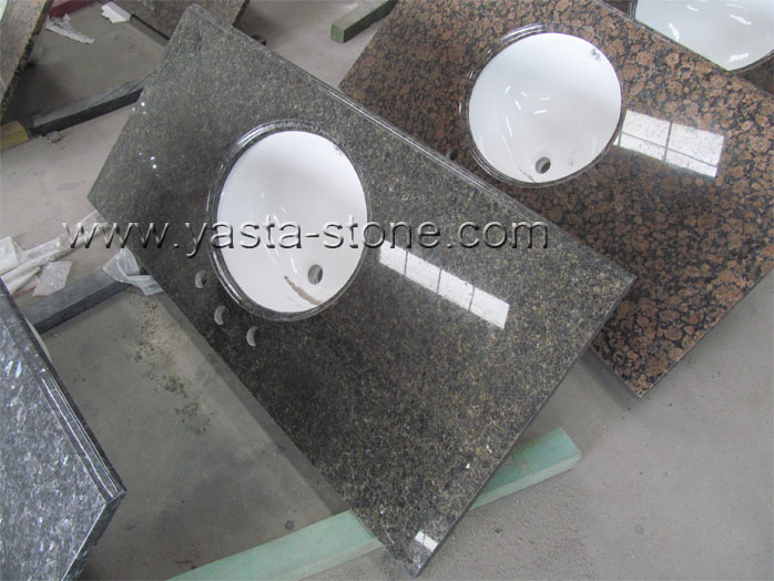 49 Inches Ogee Vanity Tops Uba Tuba Granite Vanity Tops China Granite Vanity Tops Factory