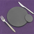 Round Slate Plate